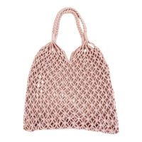 Macramé bavlnená plážová kabelka - Biela