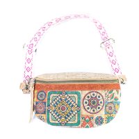 Korková ľadvinka s bavlneným popruhom – Mandala
