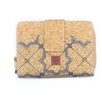 Dámska korková peňaženka - Patchwork