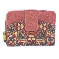 Dámska korková peňaženka - Ornamenty