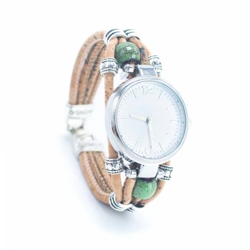 Foto - Dámske korkové hodinky eco-friendly - Jade