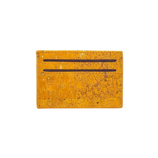 Foto - Korková peňaženka, púzdro na karty - Žltá